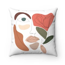 &quot;She Sees Everything&quot; Square Pillow