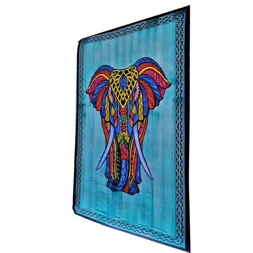 Indian Bohemian Elephant Tapestry