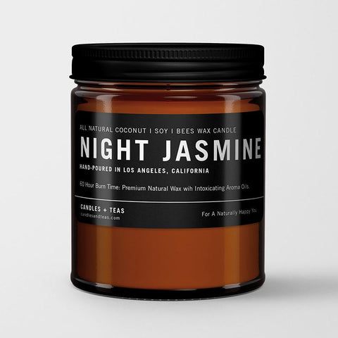 Naturally Calming Aroma Candle: Night Jasmine in Coconut Soy Wax