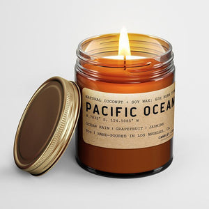 Pacific Ocean: California Scented Candle  (Ocean Rain, Grapefruit,